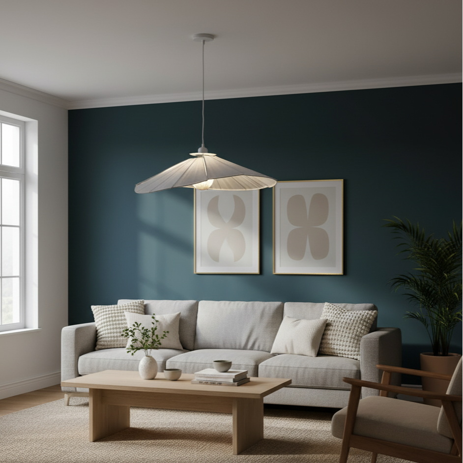 Estelle taklampa – Orientalisk fläktdesign för ett rofyllt hem