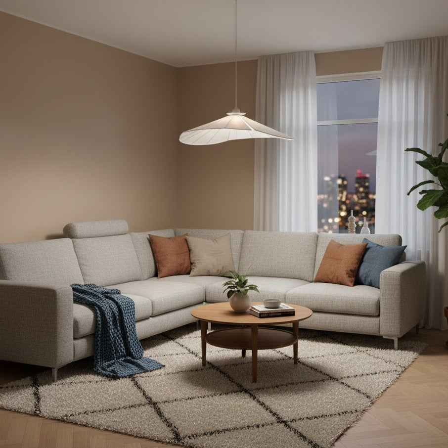 Estelle taklampa – Orientalisk fläktdesign för ett rofyllt hem