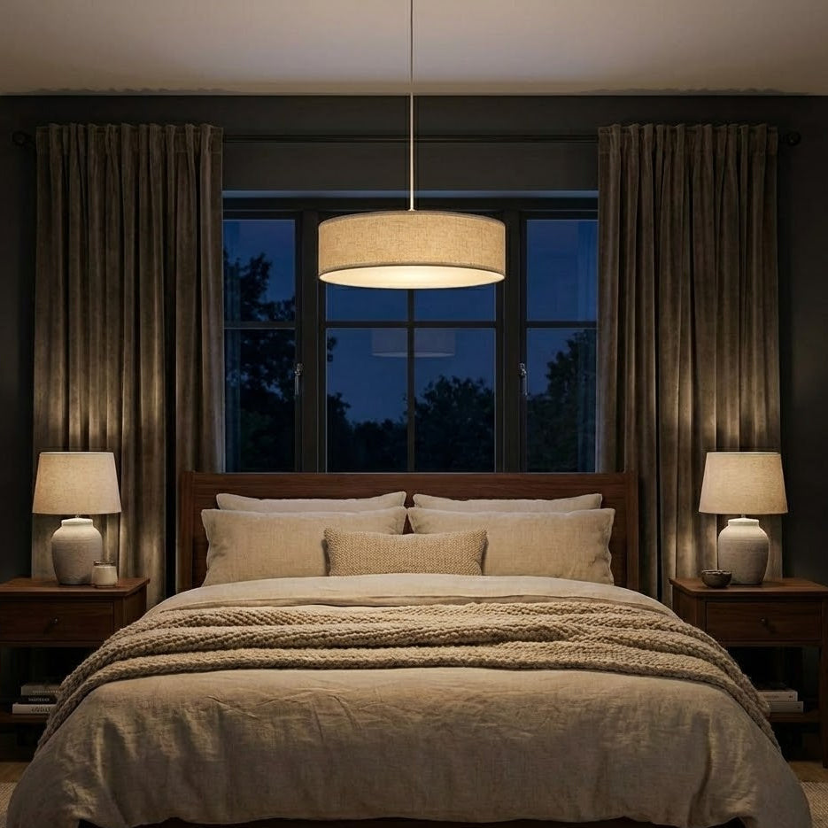 Ondra liten– Tidlös taklampa av Linne & polyester