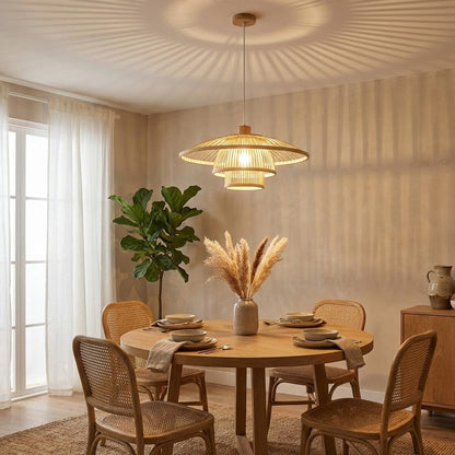 Ignis - Taklampa av bambu