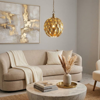 Iris - Taklampa guld