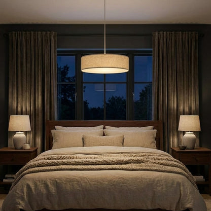 Ondra liten– Tidlös taklampa av Linne & polyester