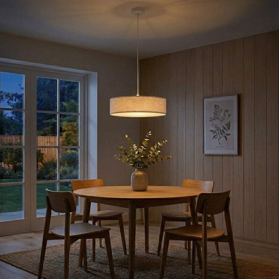 Ondra liten– Tidlös taklampa av Linne & polyester