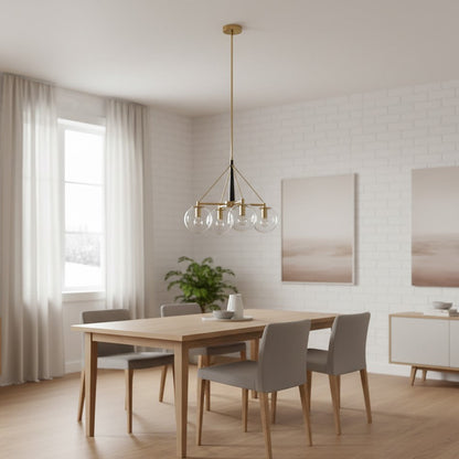 Ophelia – Modern taklampa i guld