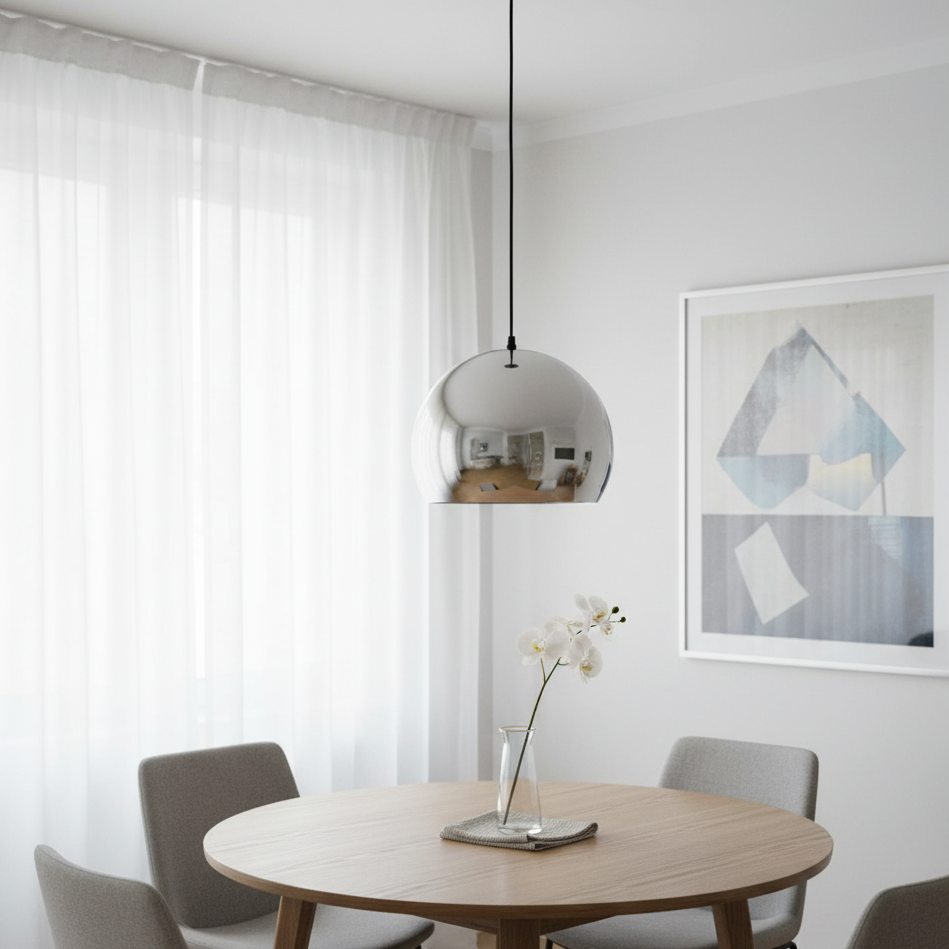 Orion taklampa - Pendellampa i silver