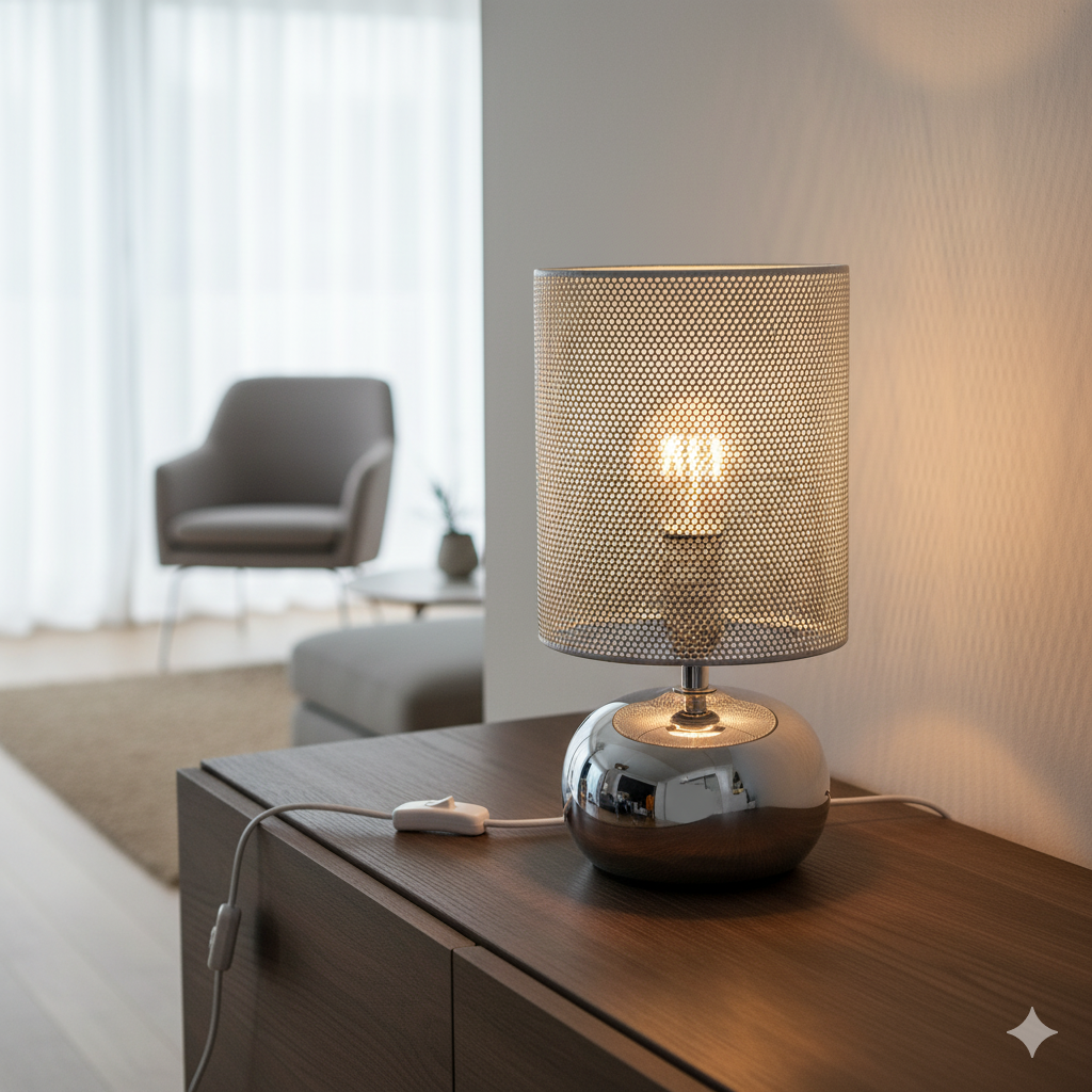 Umbra bordslampa – Modern bordslampa med perforerad design