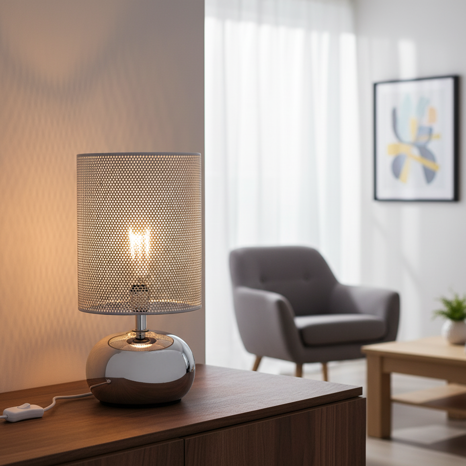 Umbra bordslampa – Modern bordslampa med perforerad design